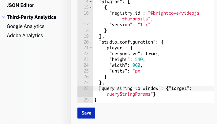 Editeur JSON