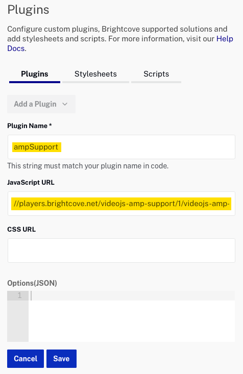 Installer le plugin