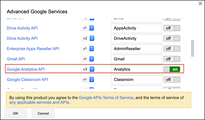 API Google Analytics