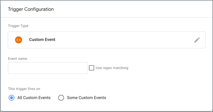 Configuration du déclencheur